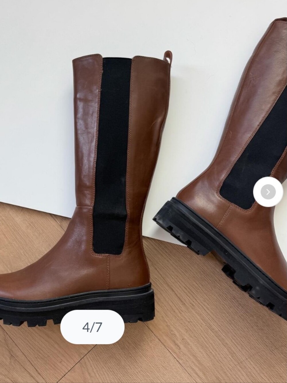 Madewell Brown Poppy Tall Lugsole Boots - Picture 4 of 8